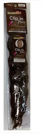 NATURALWAY Synthetic 7Pcs Clip Ins Deep Wave 20